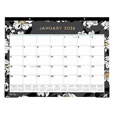 Blue Sky - 2026 Baccara 22" x 17" Monthly Desk Calendar - Multicolor Blue Sky - 2026 Baccara 22" x 17" Monthly Desk Calendar - Multicolor