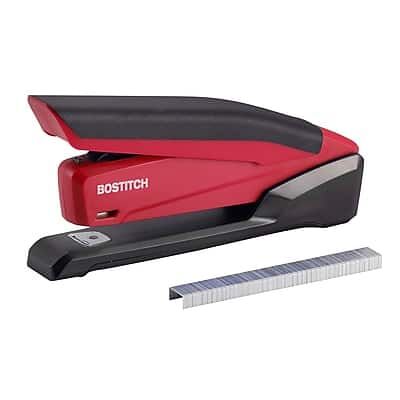Bostitch - PaperPro Reduced-Effort Desktop Stapler, 20-Sheet Capacity, Staples Included - Red/Black Bostitch - PaperPro Reduced-Effort Desktop Stapler, 20-Sheet Capacity, Staples Included - Red/Black