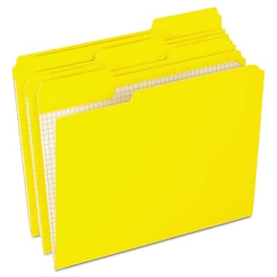 Pendaflex - Recycled File Folder, 1/3-Cut Tab, Letter Size, 100/Box - Yellow Pendaflex - Recycled File Folder, 1/3-Cut Tab, Letter Size, 100/Box - Yellow