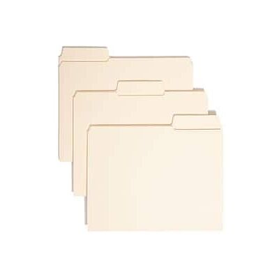 Smead - SuperTab File Folders, Reinforced 1/3-Cut Tab, Letter Size, 100/Box - Manila Smead - SuperTab File Folders, Reinforced 1/3-Cut Tab, Letter Size, 100/Box - Manila