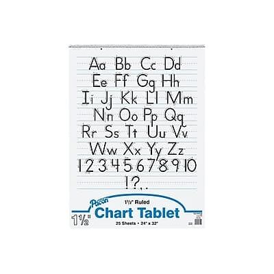 Pacon - Manuscript Cover Chart Tablet, 32" x 24", 25 Sheets - White Pacon - Manuscript Cover Chart Tablet, 32" x 24", 25 Sheets - White