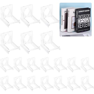 Unique Bargains - 20pcs Book Display Stands, 2" Adjustable Display Holder Mini Clear Easel Collector Stand for Comics, Magazines, DVDs Unique Bargains - 20pcs Book Display Stands, 2" Adjustable Display Holder Mini Clear Easel Collector Stand for Comics, Magazines, DVDs