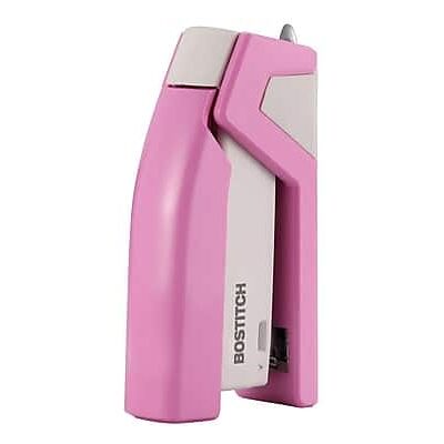 Bostitch - Paperpro Reduced-Effort Desktop Stapler, 20-Sheet Capacity, Staples Included - Pink Bostitch - Paperpro Reduced-Effort Desktop Stapler, 20-Sheet Capacity, Staples Included - Pink