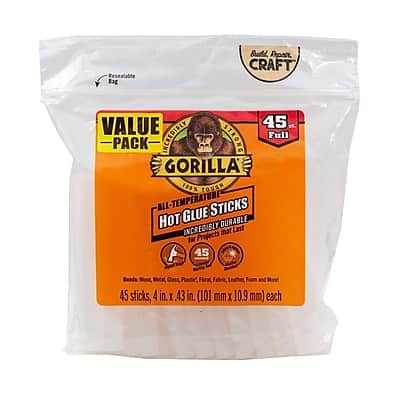 Gorilla - Glue Sticks, 45/Pack - Clear/Opaque Gorilla - Glue Sticks, 45/Pack - Clear/Opaque
