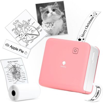 Phomemo - M02 PRO Sticker Maker for AI Stickers, Photos and Study Notes - Pink Phomemo - M02 PRO Sticker Maker for AI Stickers, Photos and Study Notes - Pink