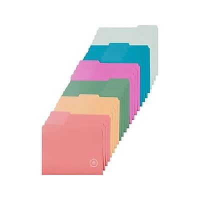 U Brands - U-Eco File Folder, 1/3-Cut Tab, Letter Size, 24/Pack - Assorted Colors U Brands - U-Eco File Folder, 1/3-Cut Tab, Letter Size, 24/Pack - Assorted Colors