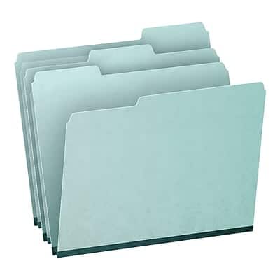 Pendaflex - Recycled Heavy Duty Pressboard File Folder, 1/3-Cut Tab, 1" Expansion, Letter Size, 25/Box - Blue Pendaflex - Recycled Heavy Duty Pressboard File Folder, 1/3-Cut Tab, 1" Expansion, Letter Size, 25/Box - Blue