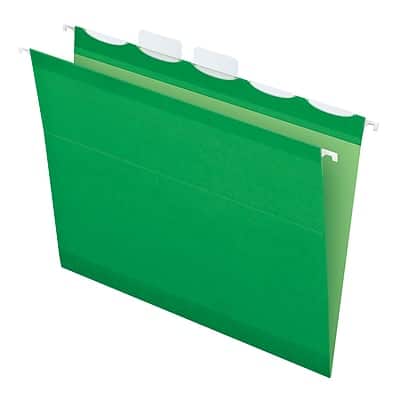 Pendaflex - Ready-Tab Premium Reinforced Hanging File Folder, 5-Tab, Letter, 25/Box - Bright Green Pendaflex - Ready-Tab Premium Reinforced Hanging File Folder, 5-Tab, Letter, 25/Box - Bright Green