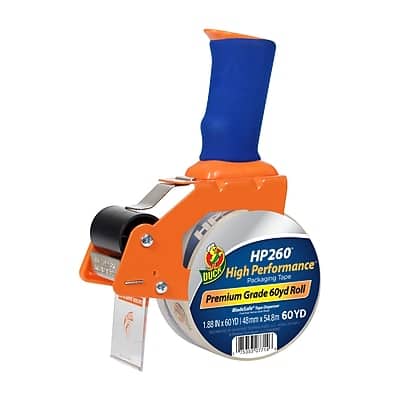 Duck - BladeSafe HP260 Heavy Duty Packing Tape with Dispenser, 1.88" x 60 yds - Clear Duck - BladeSafe HP260 Heavy Duty Packing Tape with Dispenser, 1.88" x 60 yds - Clear