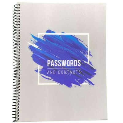 Creative Labs RE-FOCUS THE CREATIVE OFFICE - Large Password Keeper Book, Blue, 7.5 in x 10 in, 96 Pages Creative Labs RE-FOCUS THE CREATIVE OFFICE - Large Password Keeper Book, Blue, 7.5 in x 10 in, 96 Pages
