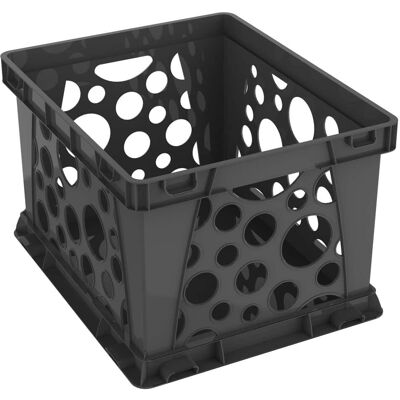 Storex - Large File Crate, Black Storex - Large File Crate, Black