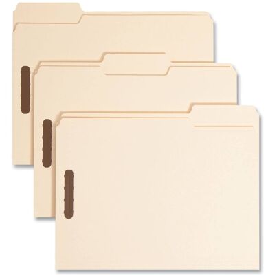 Smead Manufacturing - REMOVE - Top Tab Heavyweight Manila Fastener Folders, 0.75" Expansion, 2 Fasteners, Letter Size, Manila Exterior, 50/Box Smead Manufacturing - REMOVE - Top Tab Heavyweight Manila Fastener Folders, 0.75" Expansion, 2 Fasteners, Letter Size, Manila Exterior, 50/Box