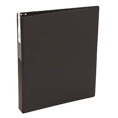 Avery - Economy 1" 3-Ring Non-View Binders with Label Holder, Round Ring - Black Avery - Economy 1" 3-Ring Non-View Binders with Label Holder, Round Ring - Black