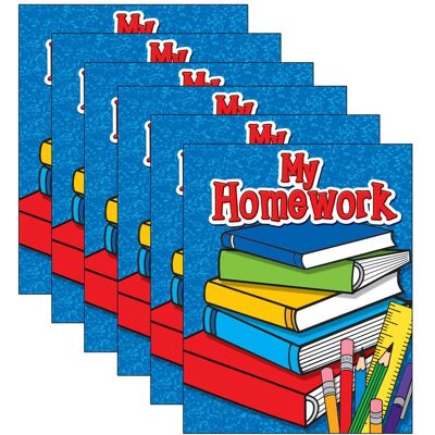 Teacher Created Resources - My Homework Pocket Folder, Pack of 6 Teacher Created Resources - My Homework Pocket Folder, Pack of 6