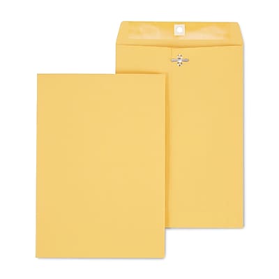 Staples - Clasp & Moistenable Glue Kraft Catalog Envelopes, 7.5"L x 10.5"H, 100/Box - Brown Staples - Clasp & Moistenable Glue Kraft Catalog Envelopes, 7.5"L x 10.5"H, 100/Box - Brown