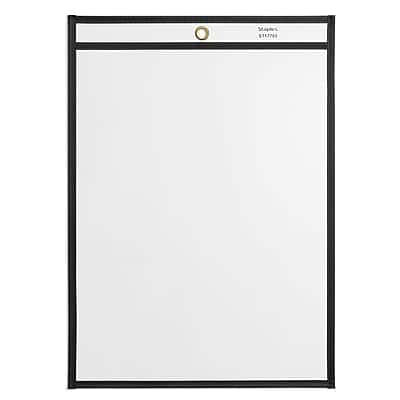 Staples - Heavy Duty Stitched Job Ticket Holder, 9" x 12", 25/Pack - Clear Staples - Heavy Duty Stitched Job Ticket Holder, 9" x 12", 25/Pack - Clear
