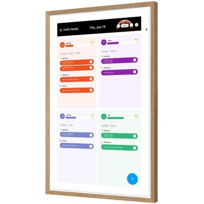 Apolosign - 27" Dual-Mode Digital Calendar, Wall Planner, Smart Family Organizer - Teak Yellow Apolosign - 27" Dual-Mode Digital Calendar, Wall Planner, Smart Family Organizer - Teak Yellow