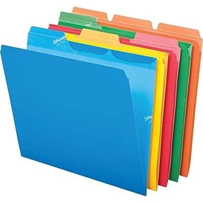 Pendaflex - Ready-Tab Recycled File Folder, 1/3-Cut Tab, Letter Size, 50/Box - Multicolor Pendaflex - Ready-Tab Recycled File Folder, 1/3-Cut Tab, Letter Size, 50/Box - Multicolor