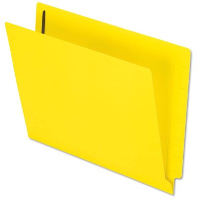 Tops Business Forms - Colored Reinforced End Tab Fastener Folders, 0.75" Expansion, 2 Fasteners, Letter Size, Yellow Exterior, 50/Box Tops Business Forms - Colored Reinforced End Tab Fastener Folders, 0.75" Expansion, 2 Fasteners, Letter Size, Yellow Exterior, 50/Box