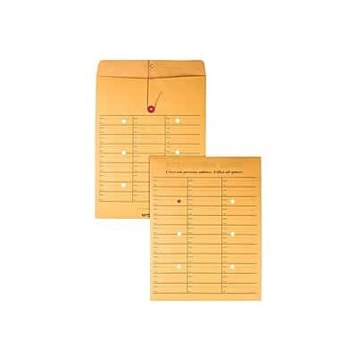 Quality Park - Kraft Button & String Inter-Departmental Envelope 10" x 13", 100/Box - Brown Quality Park - Kraft Button & String Inter-Departmental Envelope 10" x 13", 100/Box - Brown