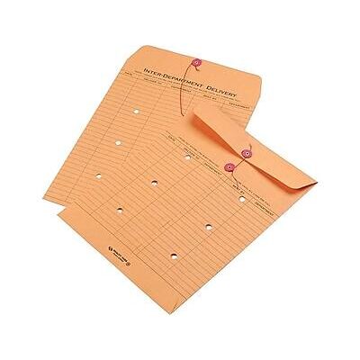 Quality Park - Kraft Button & String Inter-Departmental Envelope 10" x 13", 100/Box - Brown Quality Park - Kraft Button & String Inter-Departmental Envelope 10" x 13", 100/Box - Brown