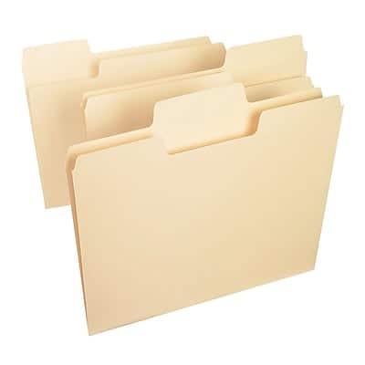 Smead - SuperTab File Folder, 1/3-Cut Tab, Letter Size, 100/Box - Manila Smead - SuperTab File Folder, 1/3-Cut Tab, Letter Size, 100/Box - Manila