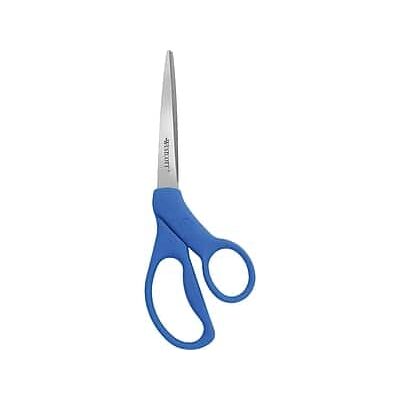 Westcott - All Purpose Preferred 8" Stainless Steel Standard Scissors, Pointed Tip - Blue Westcott - All Purpose Preferred 8" Stainless Steel Standard Scissors, Pointed Tip - Blue