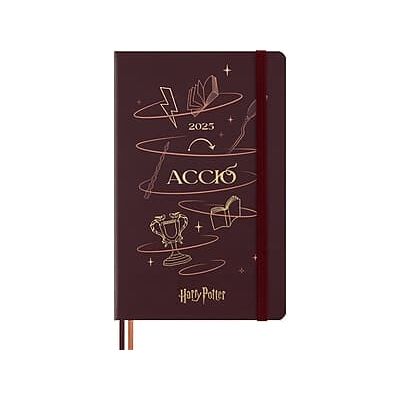 Moleskine - 2025 Limited Edition Harry Potter Accio 5" x 8.25" Daily Planner - Bordeaux Red Moleskine - 2025 Limited Edition Harry Potter Accio 5" x 8.25" Daily Planner - Bordeaux Red