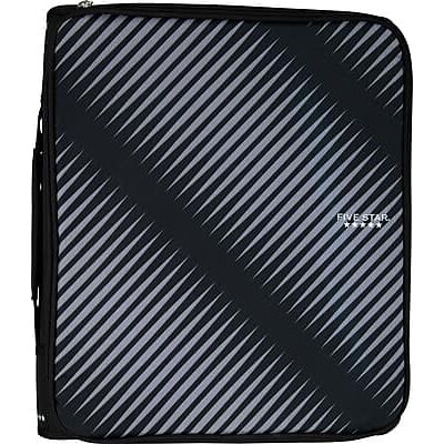 Five Star - 2" 3-Ring Zipper Binders - Black Five Star - 2" 3-Ring Zipper Binders - Black