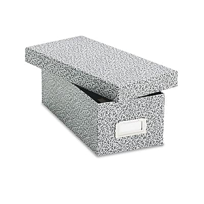 Oxford - Reinforced Board Card File with Lift-Off Cover, 3" x 5", 1200-Capacity, 4 1/4"H x 12"W x 5 5/8"D - Black Oxford - Reinforced Board Card File with Lift-Off Cover, 3" x 5", 1200-Capacity, 4 1/4"H x 12"W x 5 5/8"D - Black
