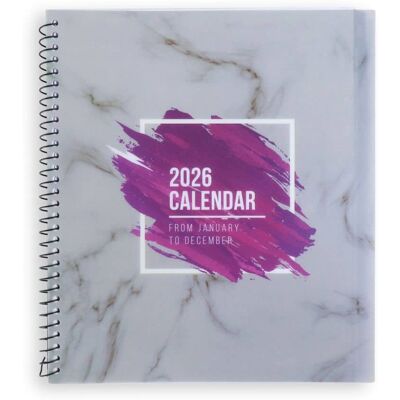 Creative Labs RE-FOCUS THE CREATIVE OFFICE - Yearly Calendar Planner & Appointment Book, 9.5 x 10.5 in, Purple Creative Labs RE-FOCUS THE CREATIVE OFFICE - Yearly Calendar Planner & Appointment Book, 9.5 x 10.5 in, Purple