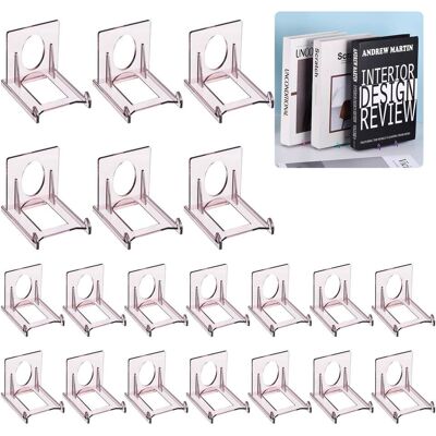 Unique Bargains - 20pcs Book Display Stands, 2" Adjustable Display Holder Mini Clear Easel Collector Stand for Comics, Magazines, DVDs Unique Bargains - 20pcs Book Display Stands, 2" Adjustable Display Holder Mini Clear Easel Collector Stand for Comics, Magazines, DVDs