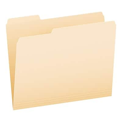 Pendaflex - Recycled File Folder, 1/3-Cut Tab, Letter Size, 100/Box - Manila Pendaflex - Recycled File Folder, 1/3-Cut Tab, Letter Size, 100/Box - Manila