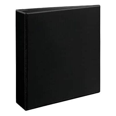 Avery - Heavy Duty 2" 3-Ring View Binders, D-Ring - Black Avery - Heavy Duty 2" 3-Ring View Binders, D-Ring - Black