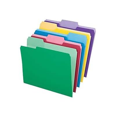 Pendaflex - Recycled File Folder, 1/3-Cut Tab, Letter Size, 30/Pack - Assorted Colors Pendaflex - Recycled File Folder, 1/3-Cut Tab, Letter Size, 30/Pack - Assorted Colors