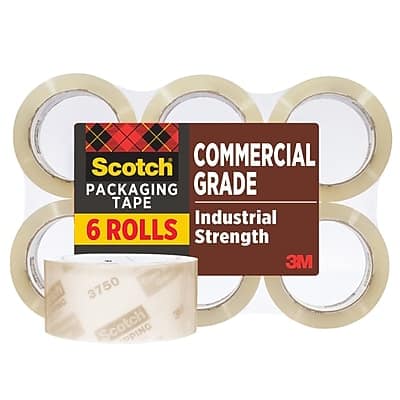 Scotch - Heavy Duty Packing Tape, 1.88" x 54.6 yds., 6/Pack - Clear Scotch - Heavy Duty Packing Tape, 1.88" x 54.6 yds., 6/Pack - Clear