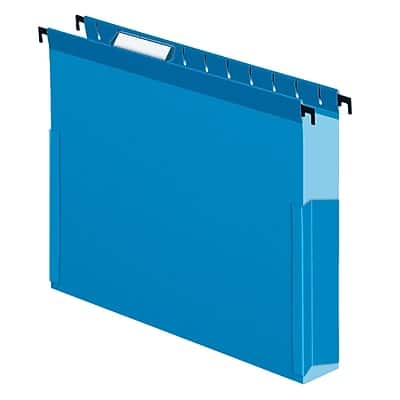 Pendaflex - SureHook Reinforced Box Bottom Hanging File Folder, 1/5-Cut Tab, Letter Size, 25/Box - Blue Pendaflex - SureHook Reinforced Box Bottom Hanging File Folder, 1/5-Cut Tab, Letter Size, 25/Box - Blue