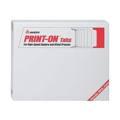 Avery - Copier Tab Dividers, Unpunched, 5 Tab, 30 Sets/Box - White Avery - Copier Tab Dividers, Unpunched, 5 Tab, 30 Sets/Box - White