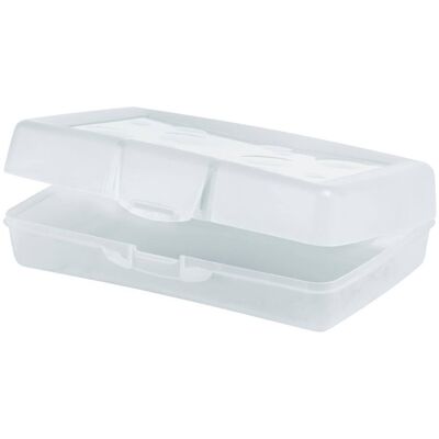 Storex - Large Pencil Box, Clear Storex - Large Pencil Box, Clear