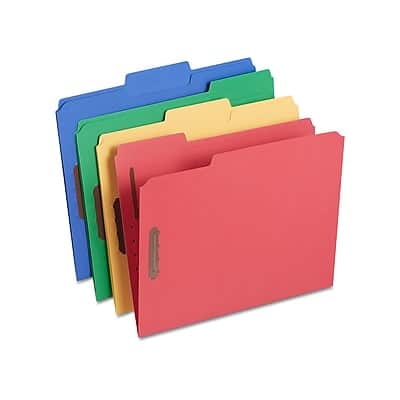 Staples - Reinforced Classification Folder, 3/4" Expansion, Letter Size, 50/Box - Blue/Red/Green/Yellow Staples - Reinforced Classification Folder, 3/4" Expansion, Letter Size, 50/Box - Blue/Red/Green/Yellow