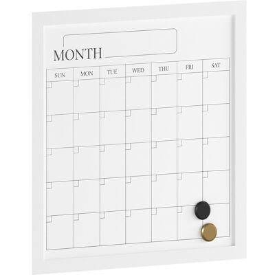 Martha Stewart - Everette Dry Erase Magnetic Monthly Calendar - White Woodgrain Martha Stewart - Everette Dry Erase Magnetic Monthly Calendar - White Woodgrain