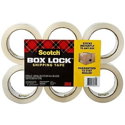 Scotch - Shipping Packaging Tape, 1.88 in x 38.2 yds., 6 Pack - Clear Scotch - Shipping Packaging Tape, 1.88 in x 38.2 yds., 6 Pack - Clear