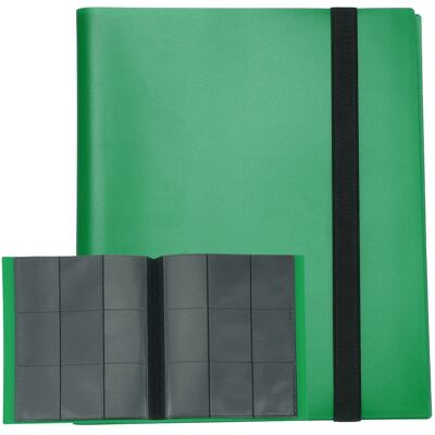 Unique Bargains - 9 Pocket Trading Card Binder, PU Cover 540 Side Loading Card Album Folder for TCG Game Sports Cards - Dark Green Unique Bargains - 9 Pocket Trading Card Binder, PU Cover 540 Side Loading Card Album Folder for TCG Game Sports Cards - Dark Green