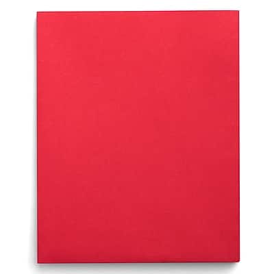 Staples - Smooth 2-Pocket Paper Folder, 25/Box - Red Staples - Smooth 2-Pocket Paper Folder, 25/Box - Red