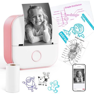 Phomemo - T02 Portable Mini Sticker Maker for Study Notes, Photos, DIY, Bullet Journal - Pink Phomemo - T02 Portable Mini Sticker Maker for Study Notes, Photos, DIY, Bullet Journal - Pink
