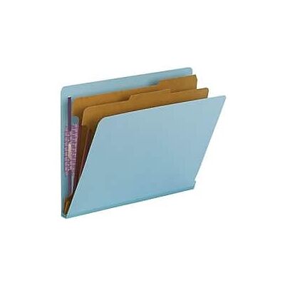 Smead - SafeSHIELD 50% Recycled Heavy Duty Pressboard Classification Folder, 2-Dividers, 2" Expansion, Letter Size, 10/Box - Blue Smead - SafeSHIELD 50% Recycled Heavy Duty Pressboard Classification Folder, 2-Dividers, 2" Expansion, Letter Size, 10/Box - Blue