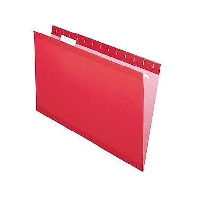 Pendaflex - Recycled Hanging File Folders, Legal Size, 25/Box - Red Pendaflex - Recycled Hanging File Folders, Legal Size, 25/Box - Red