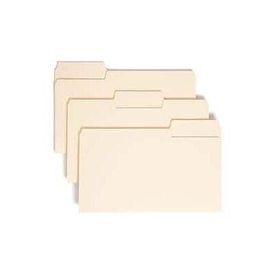 Smead - SuperTab File Folder, Oversized 1/3-Cut Tab, Legal Size, 100/Box - Manila Smead - SuperTab File Folder, Oversized 1/3-Cut Tab, Legal Size, 100/Box - Manila