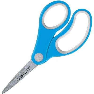 Westcott - Soft Handle 5" Pointed Kids Value Scissors Stainless Steel Pointed Tip 1 Each - Assorted Westcott - Soft Handle 5" Pointed Kids Value Scissors Stainless Steel Pointed Tip 1 Each - Assorted