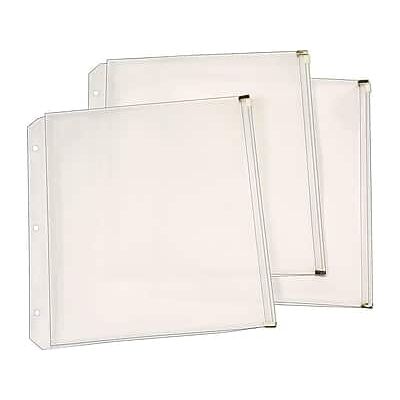 Cardinal - Zipper Polypropylene/PP Binder Pockets, 3/Pack - Clear Cardinal - Zipper Polypropylene/PP Binder Pockets, 3/Pack - Clear